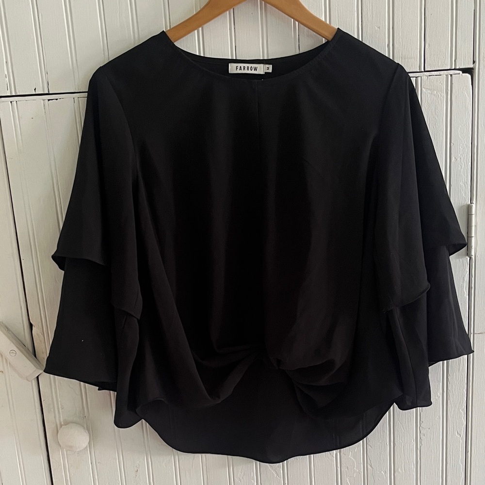 FARROW Elegant Black Blouse